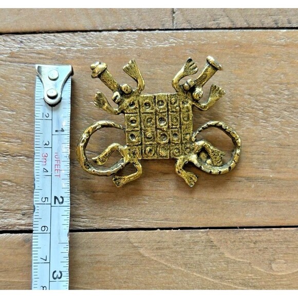 Vintage Alva Museum Replica Alligator Pin Brooch Used - Picture 12 of 13